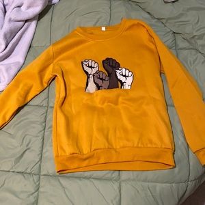 yellow crewneck